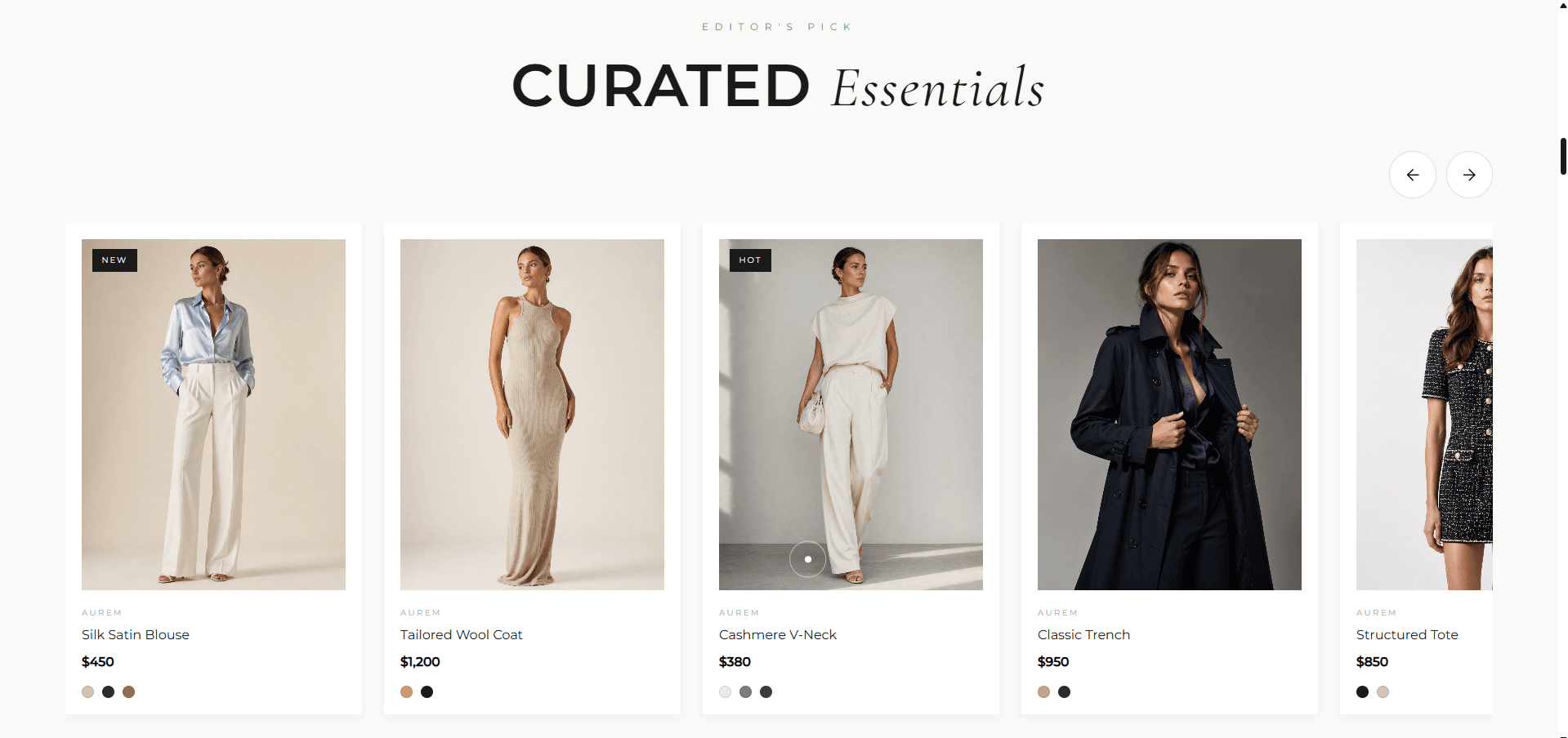 Fashion website landing page project by Kunal Builds
