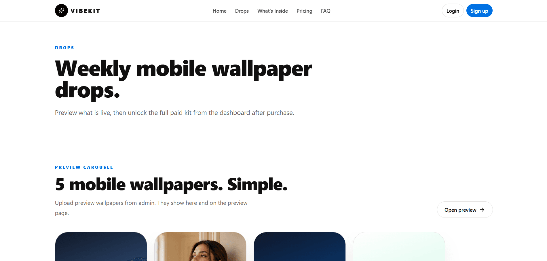 Vibekit creative UI components platform preview by Kunal Builds